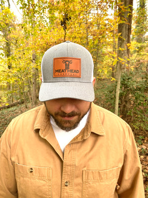 
                  
                    Signature Meat Head Leather Patch Hat
                  
                