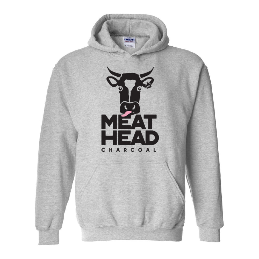 Grey Meat Head Hooded Sweatshirt